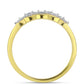 Inel din Argint 925 Placat cu Aur ( 2.72 grame ) cu Diamant Alb 0.08 Carate