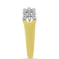 Inel din Argint 925 Placat cu Aur ( 2.72 grame ) cu Diamant Alb 0.08 Carate
