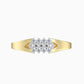Inel din Aur de 14K ( 2.33 grame ) cu Diamant Alb (13 bucăți) 0.22 Carate