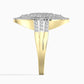 Inel din Aur de 14K ( 3.55 grame ) cu Diamant Alb (95 bucăți) 0.98 Carate