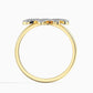Inel din Aur de 14K ( 2.75 grame ) cu Diamant Alb (83 bucăți) 0.32 Carate