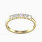 Inel din Aur de 14K ( 1.9 grame ) cu Diamant Alb (5 bucăți) 0.5 Carate