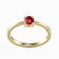 Inel din Aur de 14K ( 1.69 grame ) cu Diamant Roșu 0.33 Carate