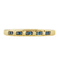 Inel din Argint 925 Placat cu Aur ( 1.72 grame ) cu Diamant Albastru 0.09 Carate