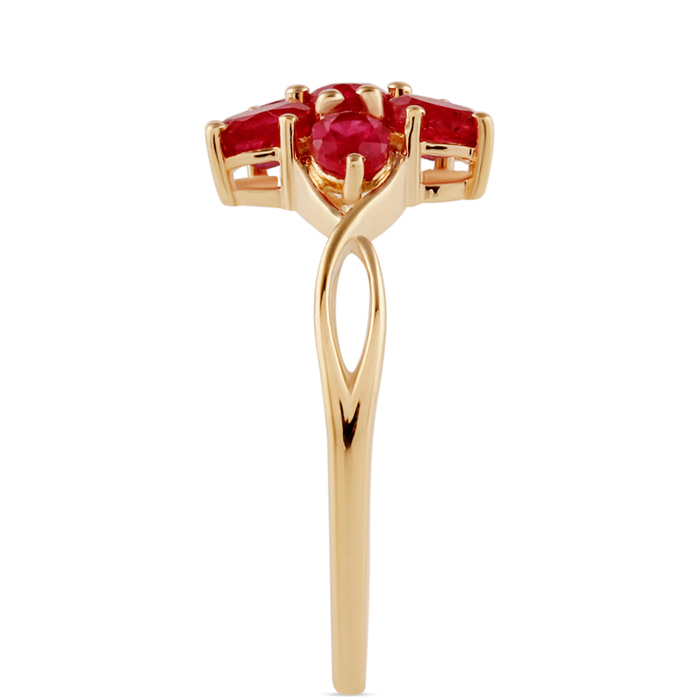Inel din Aur de 9K ( 1.67 grame ) cu Rubin Malagasy 1.71 Carate