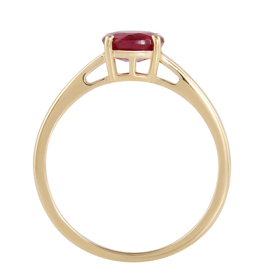 Inel din Aur de 9K ( 1.28 grame ) cu Rubin Malagasy 1.29 Carate