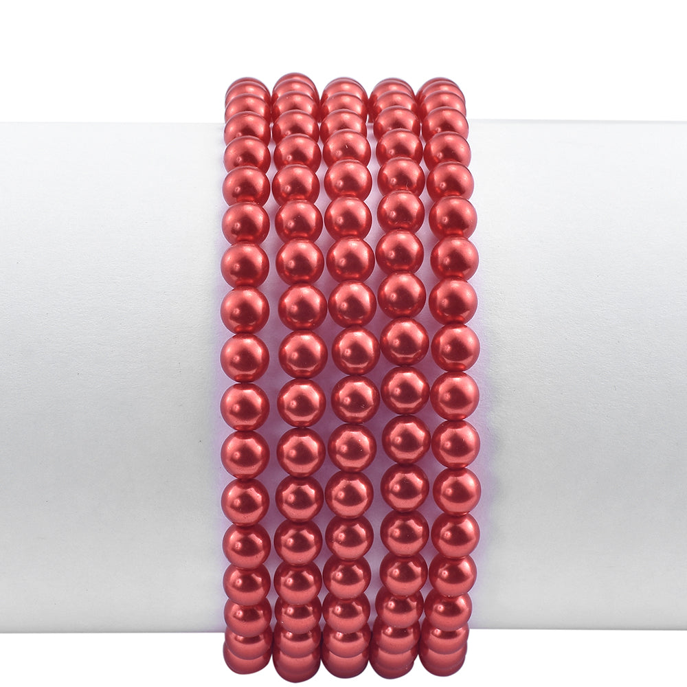 Brățară din Argint 925 Placat cu Aur ( 3.41 grame ) cu Perlă de apă dulce roșie 247 Carate 2 