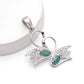 Pandantiv din Argint 925 ( 2.77 grame ) cu Smarald Brazilian și Topaz Alb 1.19 Carate