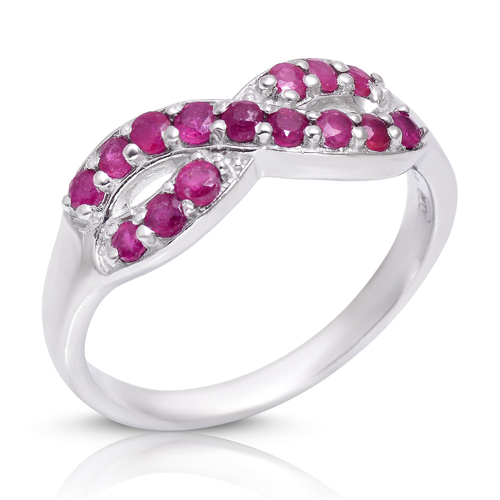 Inel din Argint 925 ( 2.9 grame ) cu Rubin Malagasy 0.86 Carate 2 