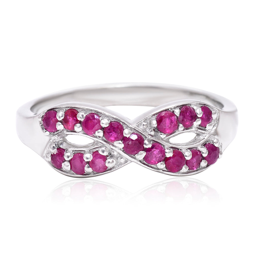 Inel din Argint 925 ( 2.9 grame ) cu Rubin Malagasy 0.86 Carate