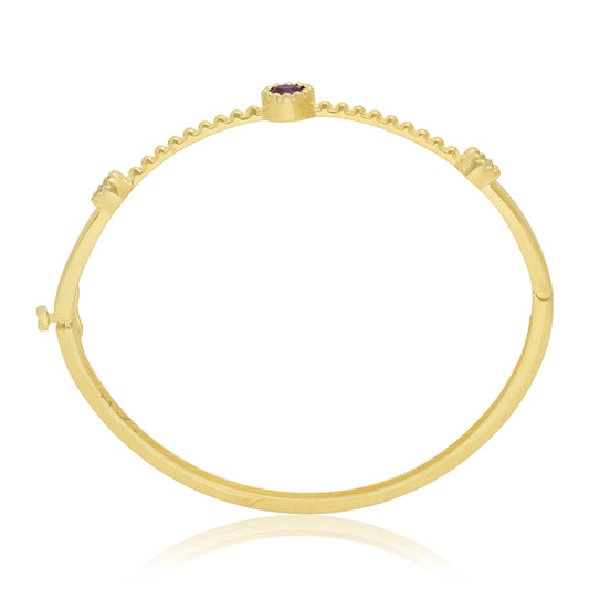 Brățară din Argint 925 Placat cu Aur ( 9.52 grame ) cu Rubin Malagasy 2 Carate