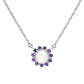 Colier din Argint 925 ( 3.82 grame ) cu Ametist Marocan și Perlă de Apă Dulce Albă 3.68 Carate