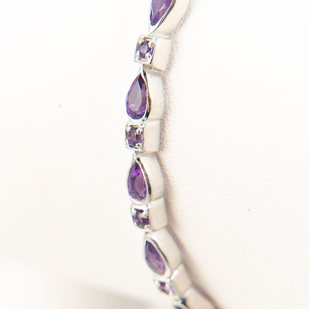 Brățară din Argint 925 ( 5.42 grame ) cu Ametist Marocan 2.3 Carate 4 