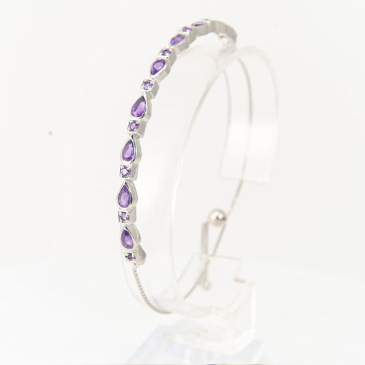 Brățară din Argint 925 ( 5.42 grame ) cu Ametist Marocan 2.3 Carate