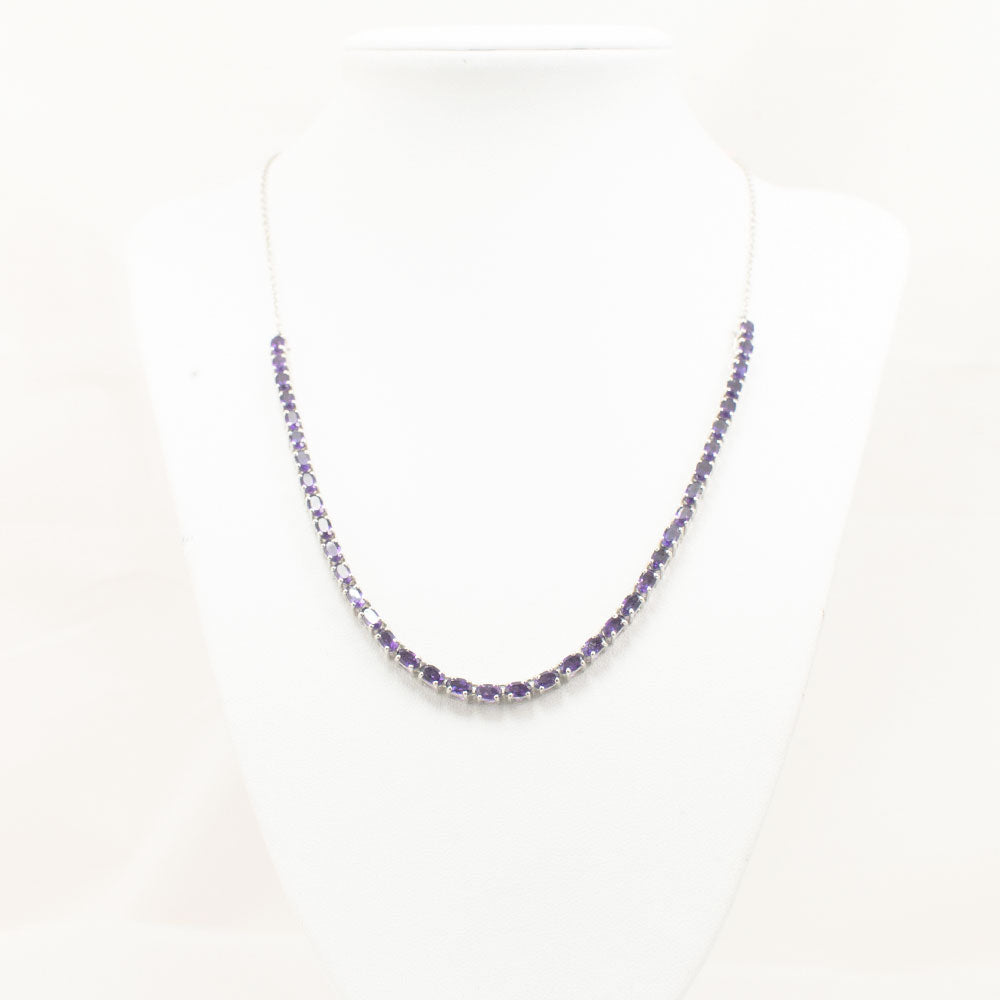 Colier din Argint 925 ( 12.33 grame ) cu Ametist Marocan 8.03 Carate 3 