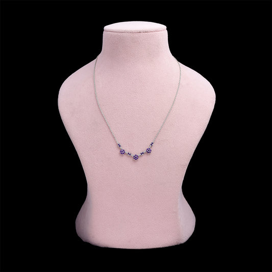 Colier din Argint 925 ( 4.05 grame ) cu Ametist Marocan 0.87 Carate