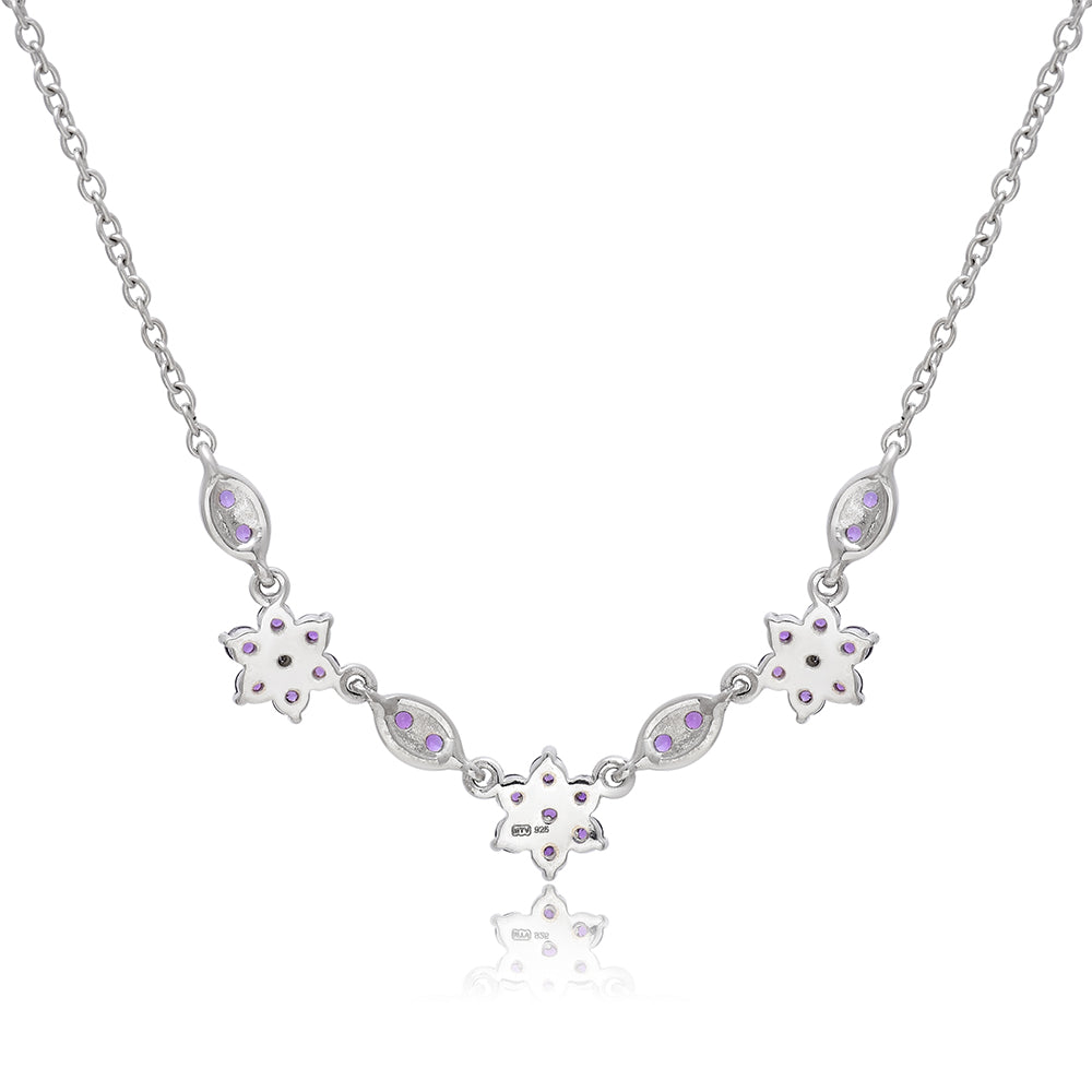 Colier din Argint 925 ( 4.05 grame ) cu Ametist Marocan 0.87 Carate