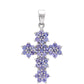 Cruce Pandantiv din Argint 925 ( 2.54 grame ) cu Tanzanit AAA 1.77 Carate