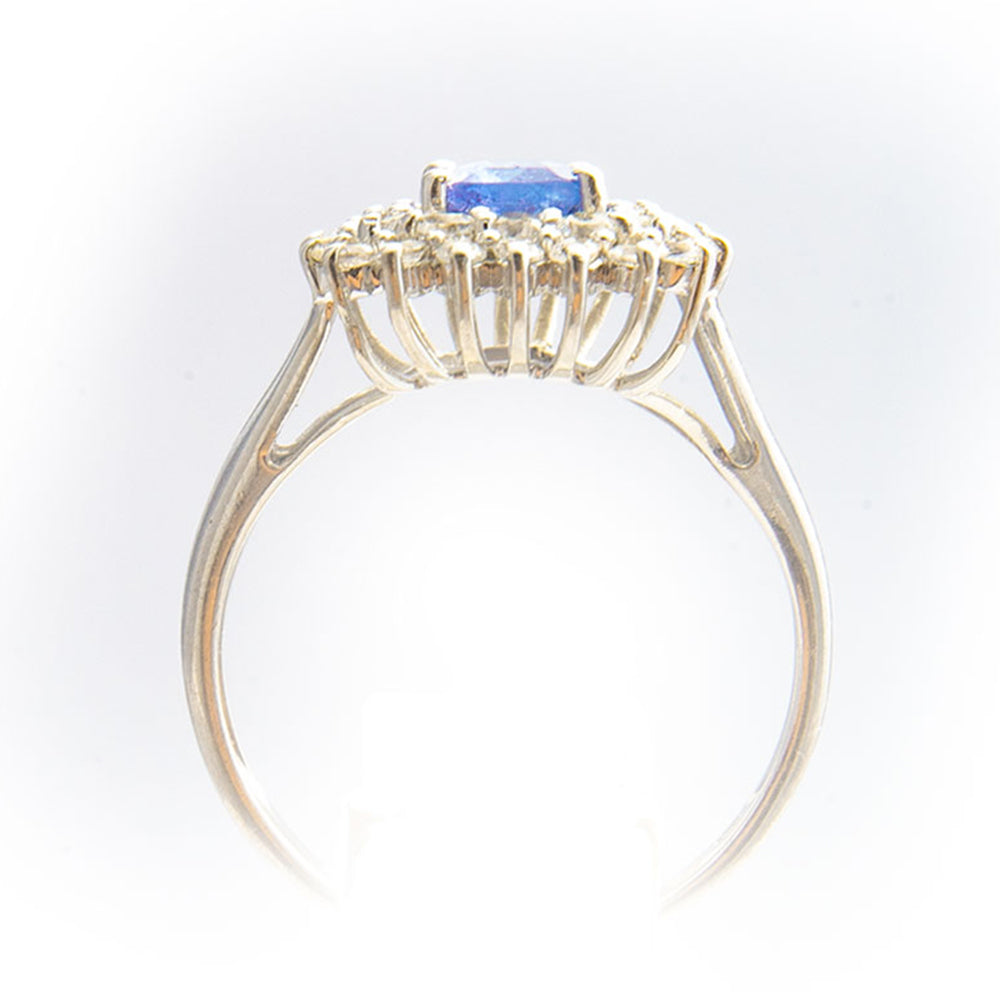 Inel din Argint 925 ( 2.96 grame ) cu Tanzanit AAA 2.23 Carate