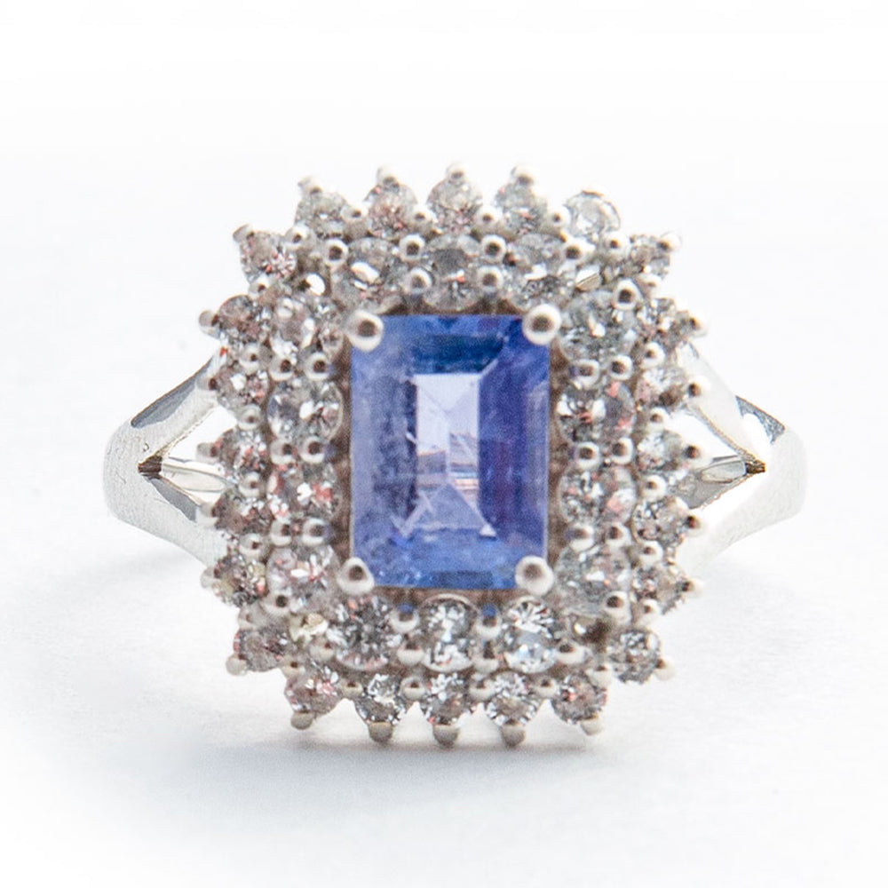 Inel din Argint 925 ( 2.96 grame ) cu Tanzanit AAA 2.23 Carate