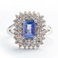 Inel din Argint 925 ( 2.96 grame ) cu Tanzanit AAA 2.23 Carate