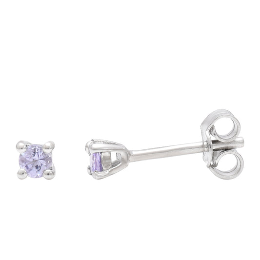 Cercei din Argint 925 ( 0.68 grame ) cu Tanzanit AAA 0.22 Carate