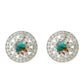 Cercei din Argint 925 ( 4 grame ) cu Turcoaz Oyster 1.74 Carate