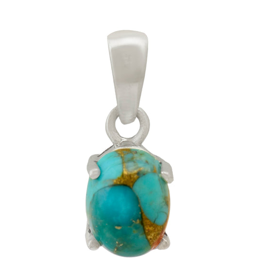 Pandantiv din Argint 925 ( 0.67 grame ) cu Turcoaz Oyster 1.09 Carate