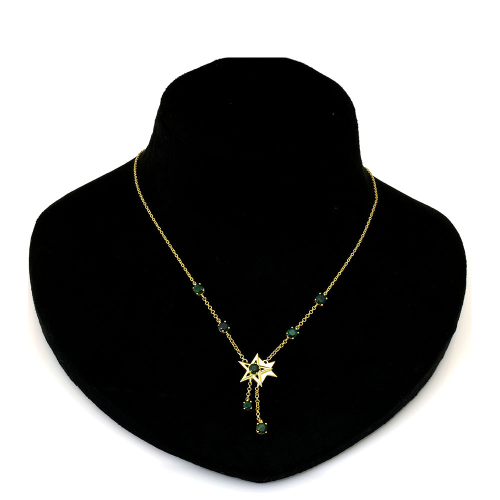 Colier din Argint 925 Placat cu Aur ( 8.34 grame ) cu Opal Etiopian Lega Dembi 1.19 Carate 2 