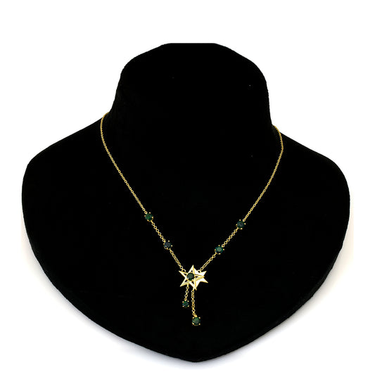 Colier din Argint 925 Placat cu Aur ( 8.34 grame ) cu Opal Etiopian Lega Dembi 1.19 Carate