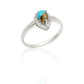 Inel din Argint 925 ( 2.25 grame ) cu Turcoaz Oyster 0.77 Carate
