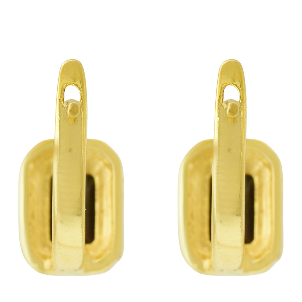 Cercei din Argint 925 Placat cu Aur ( 2.97 grame ) cu Opal Etiopian Lega Dembi 1.44 Carate 2 