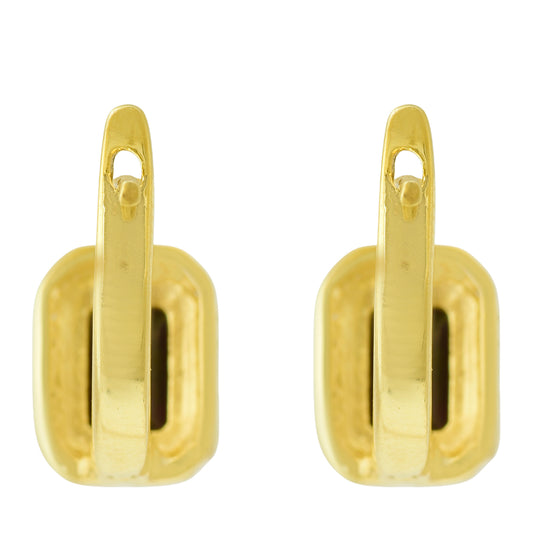 Cercei din Argint 925 Placat cu Aur ( 2.97 grame ) cu Opal Etiopian Lega Dembi 1.44 Carate