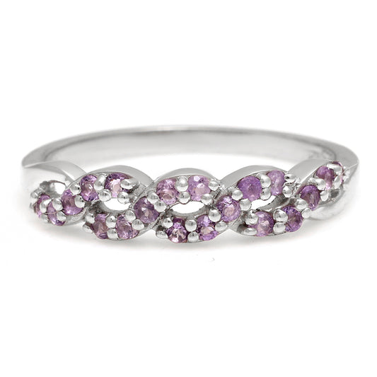 Inel din Argint 925 ( 1.77 grame ) cu Ametist Brazilian 0.34 Carate