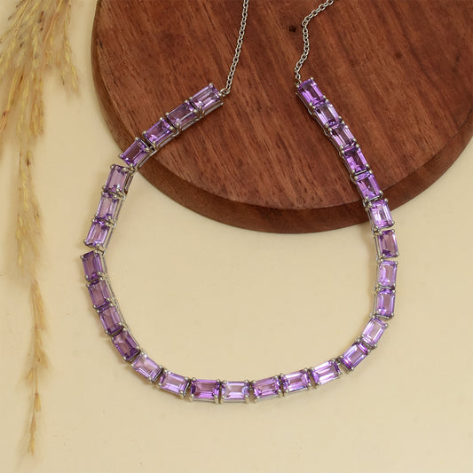 Brățară din Argint 925 ( 3.75 grame ) cu Ametist Brazilian 2.57 Carate