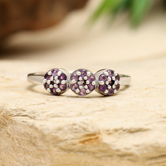 Inel din Argint 925 ( 1.84 grame ) cu Ametist Brazilian 0.29 Carate