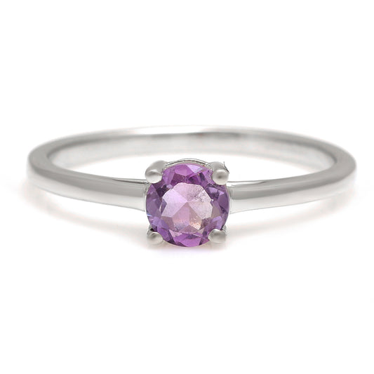 Inel din Argint 925 ( 1.55 grame ) cu Ametist Brazilian 0.33 Carate