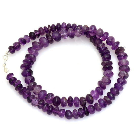 Colier din Argint 925 ( 9.82 grame ) cu Ametist Brazilian 16.14 Carate