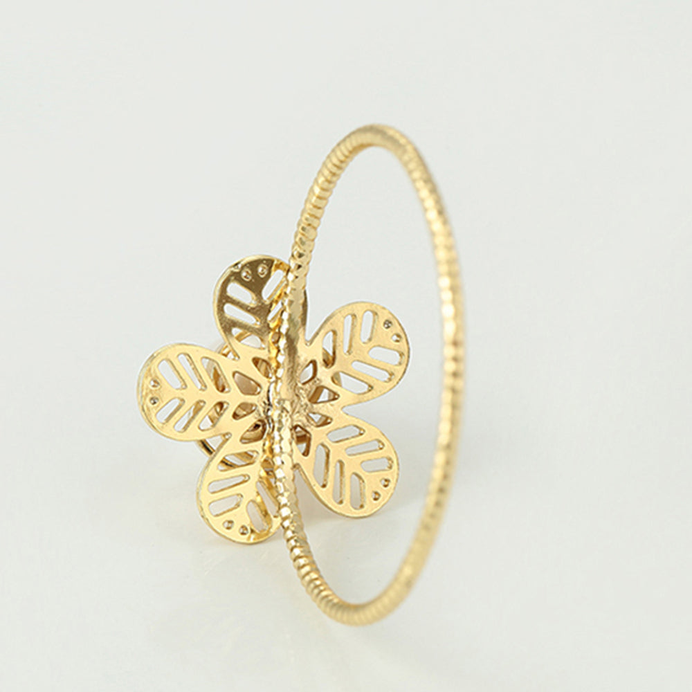 Inel din Aliaj Placat cu Aur cu Perlă de cristal 6 