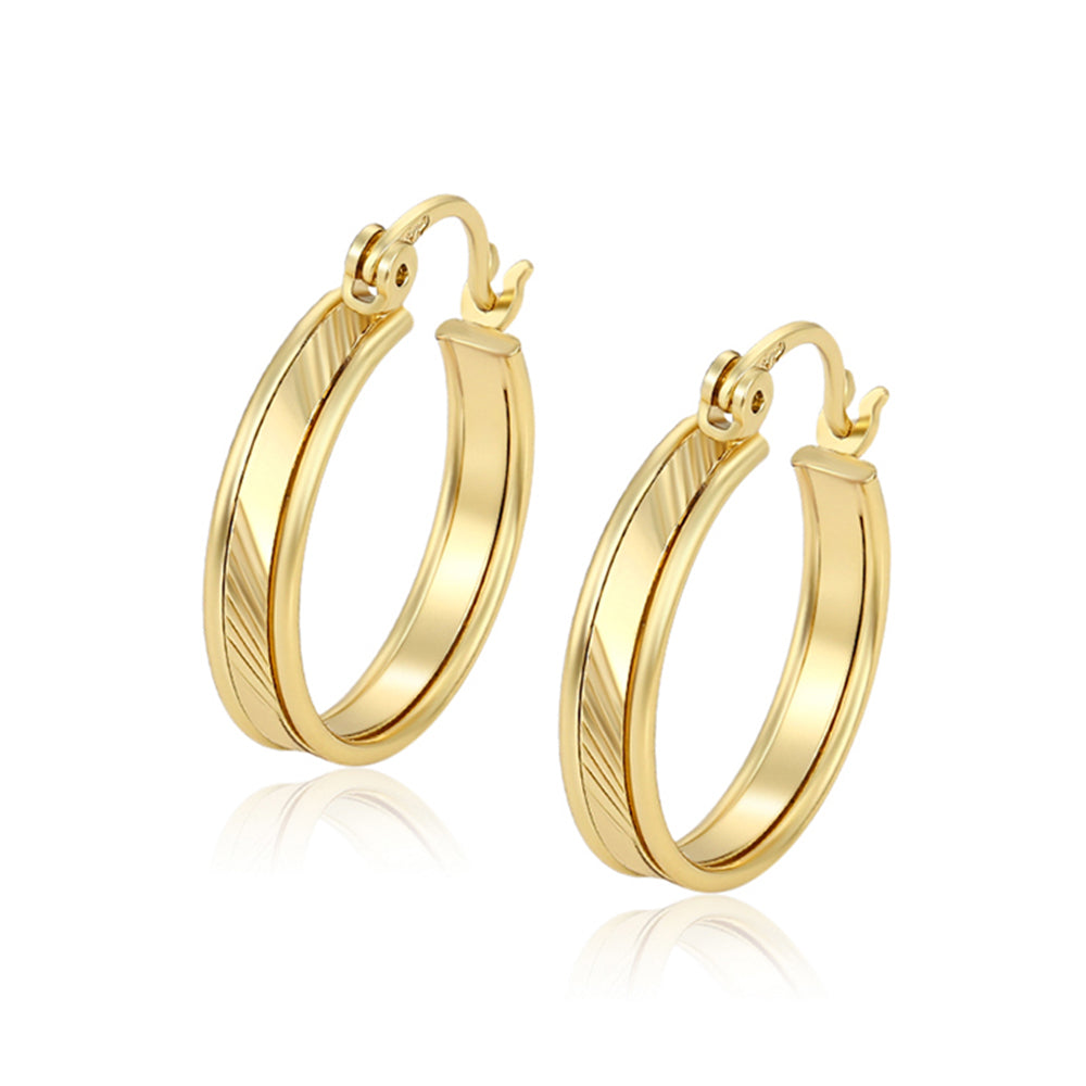 Cercei din Aliaj Placat cu Aur