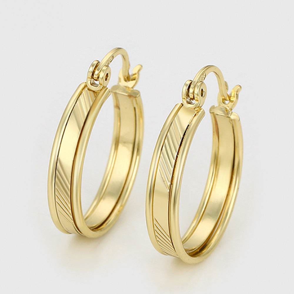 Cercei din Aliaj Placat cu Aur