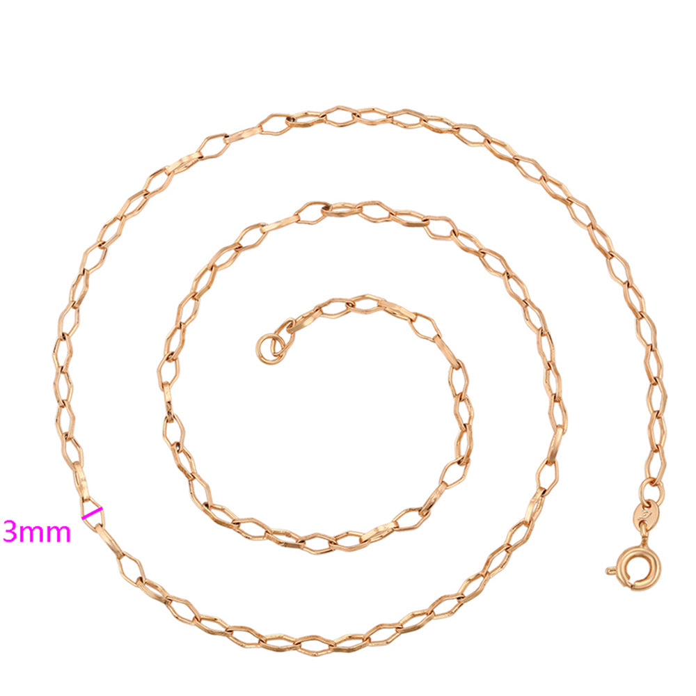 Lanț din Aliaj Placat cu Aur ( Colier ) 3 