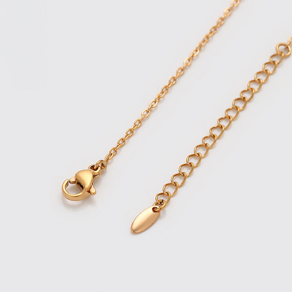 Colier din Aliaj Placat cu Aur cu Cristal Roșu Emporia® și Cristal Verde Emporia® ( Colier+Pandantiv )