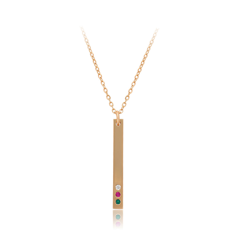 Colier din Aliaj Placat cu Aur cu Cristal Roșu Emporia® și Cristal Verde Emporia® ( Colier+Pandantiv ) 1 