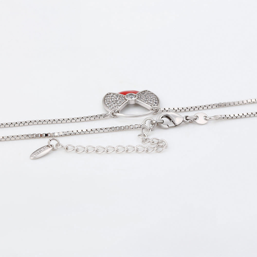 Colier din Aliaj Placat cu Aur cu Cristal Roșu Emporia® 6 