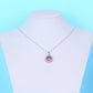 Colier din Aliaj Placat cu Aur cu Cristal Violet Emporia®