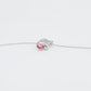 Colier din Aliaj Placat cu Aur cu Cristal Roz Emporia®