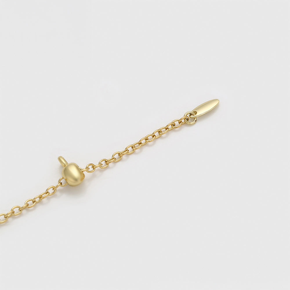 Brățară din Aliaj Placat cu Aur cu Perlă de cristal și Cristal Alb Emporia®