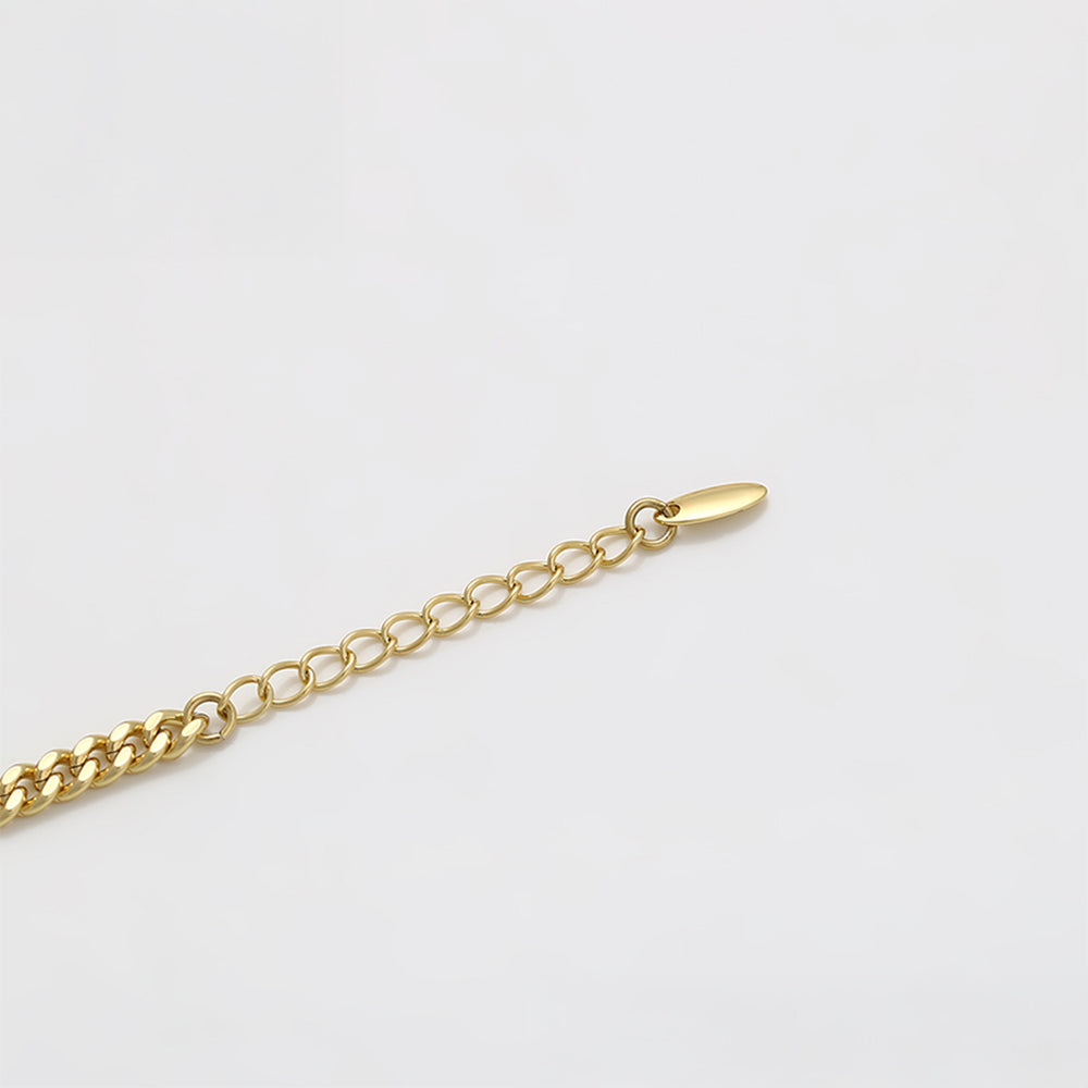 Brățară din Aliaj Placat cu Aur cu Cristal Albastru Emporia® 4 