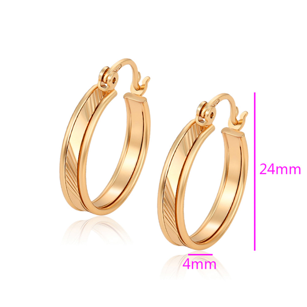 Cercei din Aliaj Placat cu Aur 2 